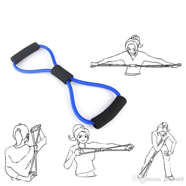 

yoga resistance bands tube stretch fitness pilates exercise tool resistance bands tube fitness muscle workout exercise