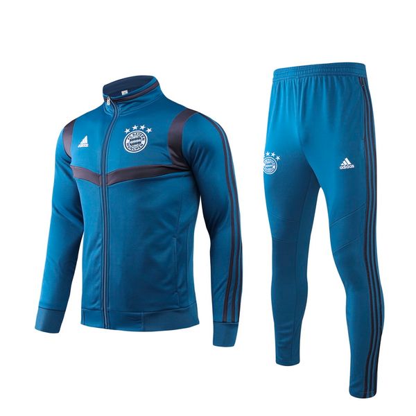 

2019/20 bayern munich soccer jacket tracksuit 2019 2020 survetement vidal lewandowski muller robben james full zipper jacket training suit, Black;red