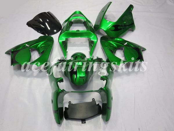 

4gifts new abs motorcycle full fairings set fit for kawasaki ninja zx-6r 2000 2001 2002 00 01 02 636 zx6r bodywork set green