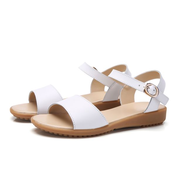 

designer brand sandals pregnant women slippers non-slip outer sandals comfortable soft bottom mother shoes concise solid summer casual shoes, Black