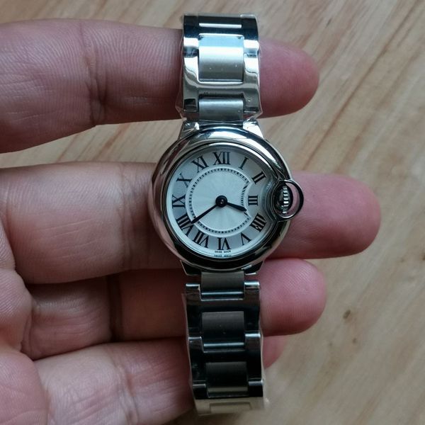 

small size reloj classic female silver watches designer ladies quartz watches fashion 28mm clock wristwatches women mujer iuqji, Slivery;brown