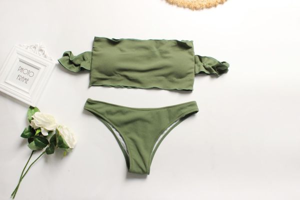 

luxury designer bandeau bikinis swimwear for women brazilian swimsuit bikini set ladies beach biquinis female swim wear bathing suits