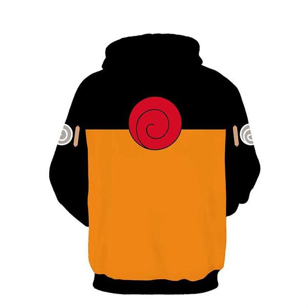 

e-baihui 2021 spring new men's 3d hoodie man yellow japanese series design hooded sweatshirt trend winter man's hooded hoody 108, Black