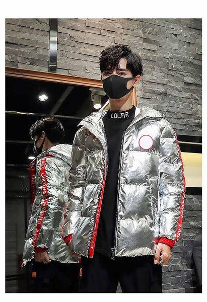 

зима мужчины куртка canada goose new luxury fashion designer пальто теплое высокого качества утка вниз пальто trend локомотив hip hop мужчин, Black