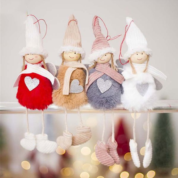 

christmas cute angel plush doll christmas decoration pendant xmas christmas tree ornaments xmas decoration for home