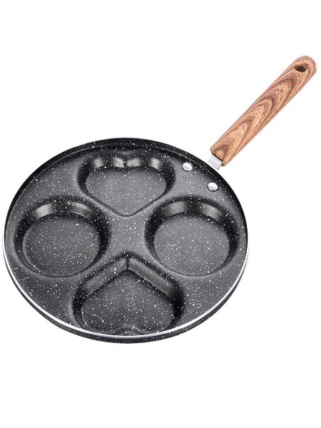 

omelette pan nonstick cookware household four hole breakfast frying pan fried egg poached egg pan egg dumpling pot mould