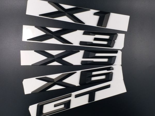 

new car styling abs black x1 x3 x5 x6 rear boot emblem auto badge sticker