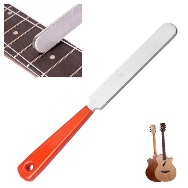 

guitar file stainless steel guitar fret crowning narrow dual edge tools file narrow dual cutting edge tool with rubber handle