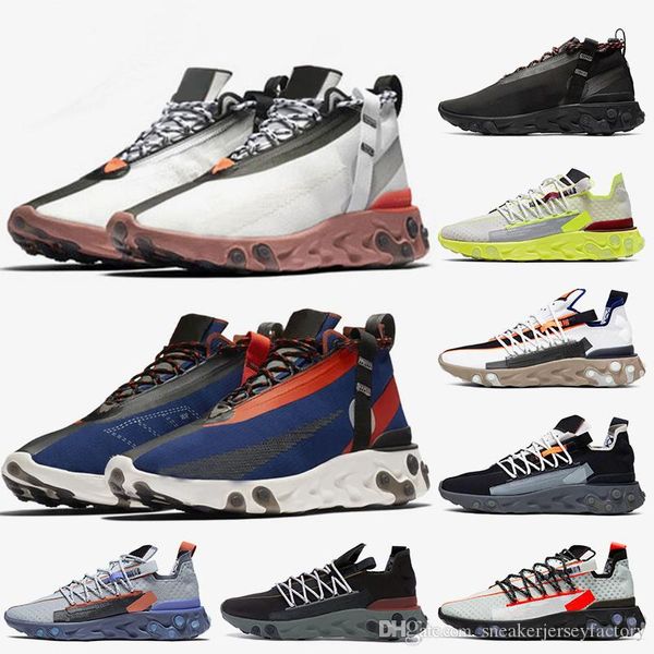 

fashion mens women react shoes react wr ispa lw mid running shoes wolf grey gunsmoke ghost aqua platinum volt reacts trainers sneakers nik, White;red