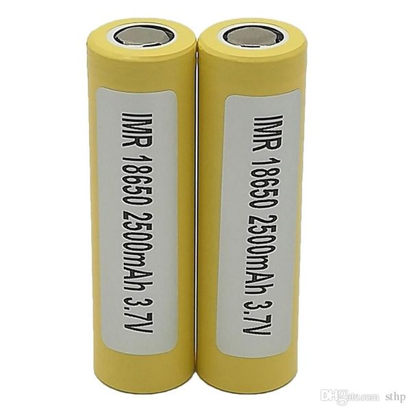 

300pcs 100% высокого качества для lg he4 18650 батарея 2500mah imr 3.7v для lg sony samsung rechargable литиевые батареи cell