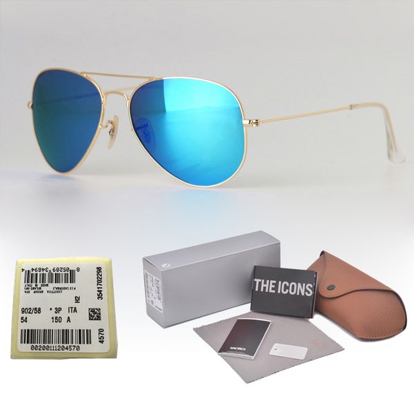 

высокое качество uv400 стекло объектива солнцезащитные очки женщины мужчины 58 / 62мм водитель brand design очки pilot солнцезащитные очки с, White;black