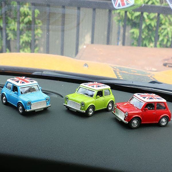 

1pc toy cars models alloy car interior decoration baby kids toys children gifts for mini cooper jcw one s car styling ornaments