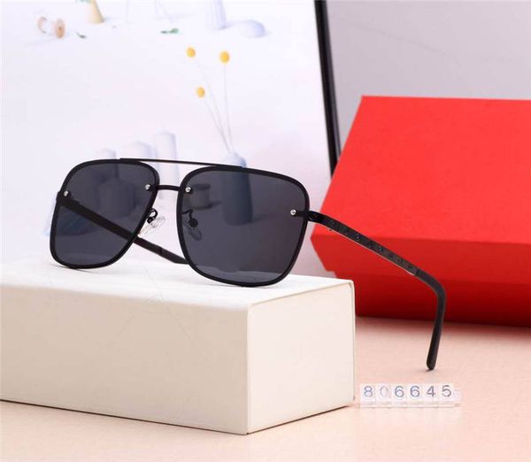 

new luxury designer sunglasses fashion sunglasses man womens beach goggle glasses uv400 806645 five colors excellent quality with box, White;black