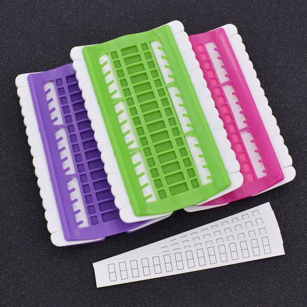 

sewing notions & tools 30 positions cross stitch row line tool set needles holder embroidery floss thread organizer diy 3 colors, Black