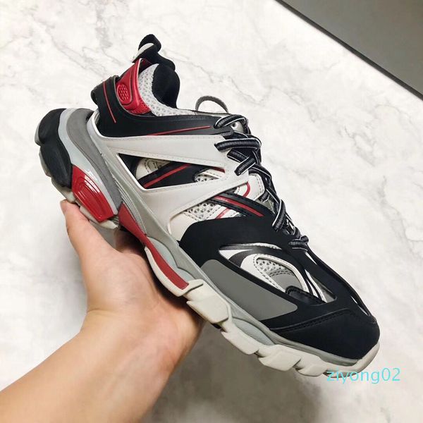 

luxury designer triple s 3.0 sneakers man casual shoes women platform outdoor sneakers tess s. gomma trek mesh nylon mens track trainers 02z, Black