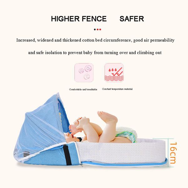

baby cribs style crib bionic isolation bed for born babies anti-mosquito folding in a convenient and safe outdoor travel