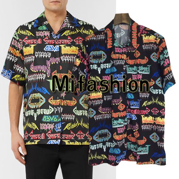 

2019 pring ummer fa hion luxury italy camp collar hirt europe men clothing treetwear women tee ca ual hirt