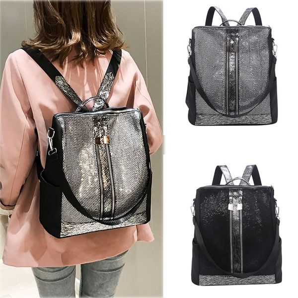 

women's fashion shoulder bag large capacity sequins casual multi-function bag mochila feminina mochila feminina#35