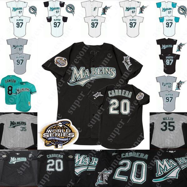 

Florida Marlins Jersey Luis Castillo Todd Hollandsworth Juan Encarnacion Andy Fox Josh Beckett Jack McKeon Carl Pavano Brad Penny Redman