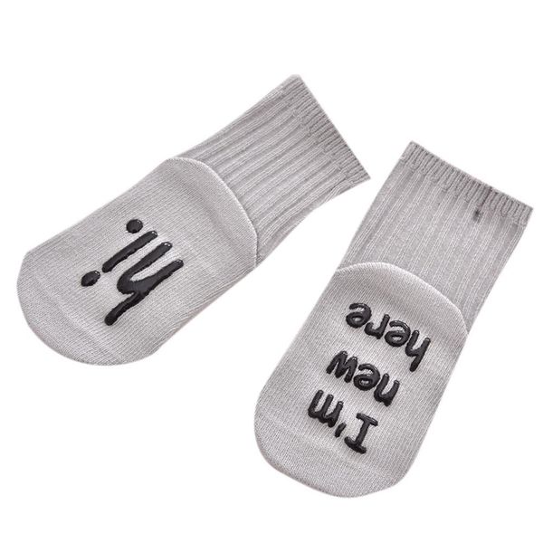 

baby boys girls letter pattern socks set cotton warm floor socks, Pink;yellow