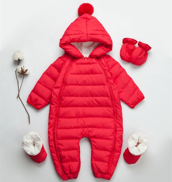 Traje de Esqu/í para Beb/és K-Youth Ropa Beb/é Invierno Traje de Nieve Peleles con Capucha Terciopelo Mameluco Beb/é Reci/én Nacido Monos para Ni/ños Ni/ñas