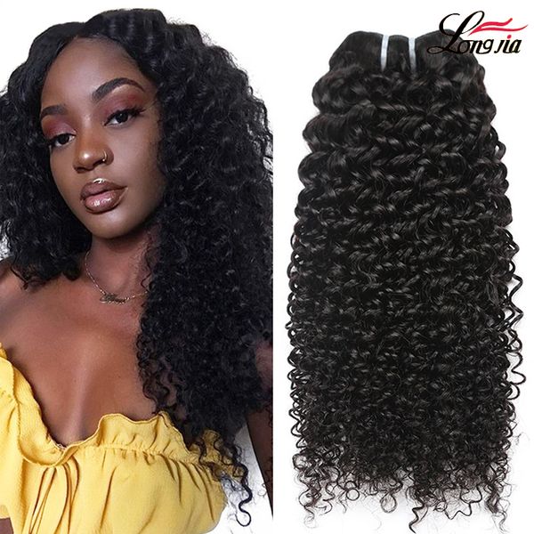 

Peruvian curly human hair weave 100 deep wave virgin hair bundle natural color unproce ed 8a brazilian jerry kinky curl hair exten ion, Black