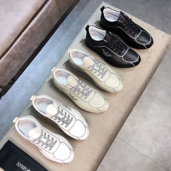 

2020 new high-end luxury men's party casual shoes outdoor sports basketball shoes triple fashiondesigner men's shoes retro men&#03, Black