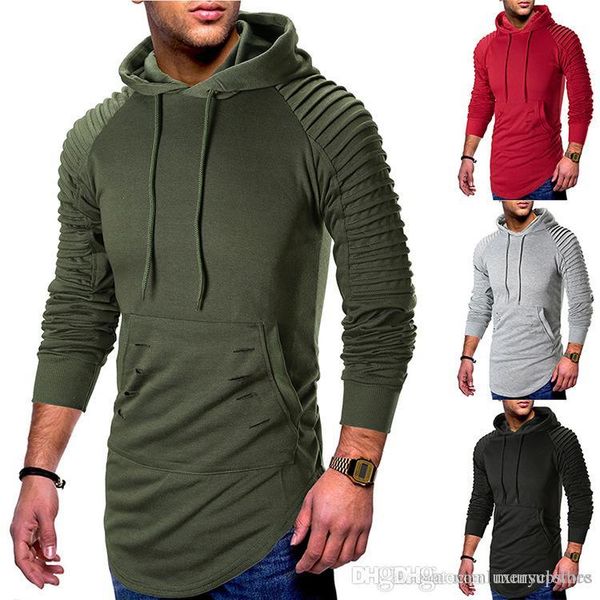 

mens spring draped hooded hoodies casual solid color loose sweatshirts holes eu street pullovers, White;black