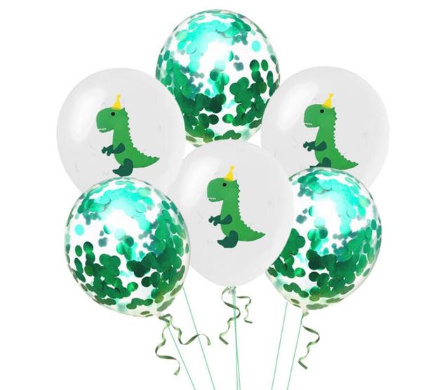 Dinozor parti malzemeleri dinozor balonlar kağıt çelenk çocuklar için çocuk doğum günü partisi dekorasyon jurassic dünya orman parti dekorasyon GB641