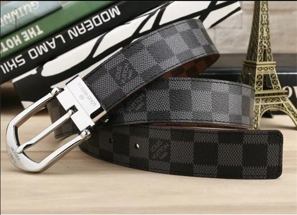 

44belt men's genuine leather belt designer mb buckle belts men luxury belts for men women fashion pin buckle, Black;brown