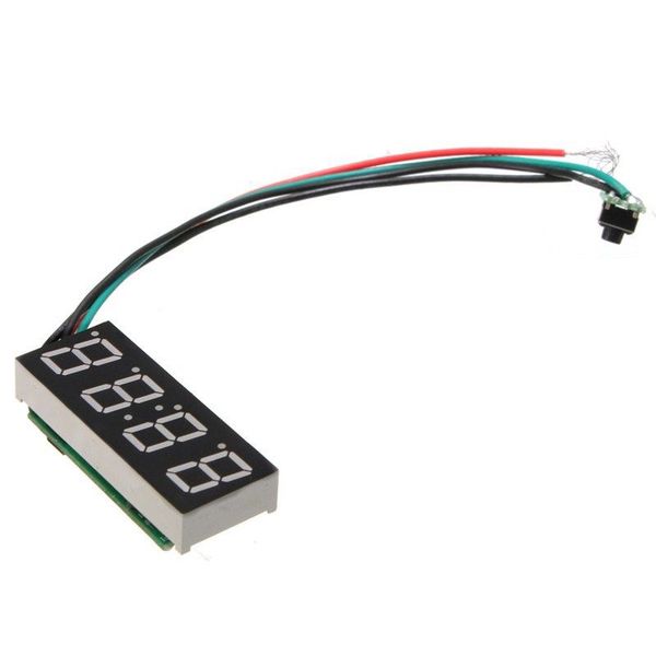 

led digital clock for 24 hours car moto adjustable 7-30v dc green