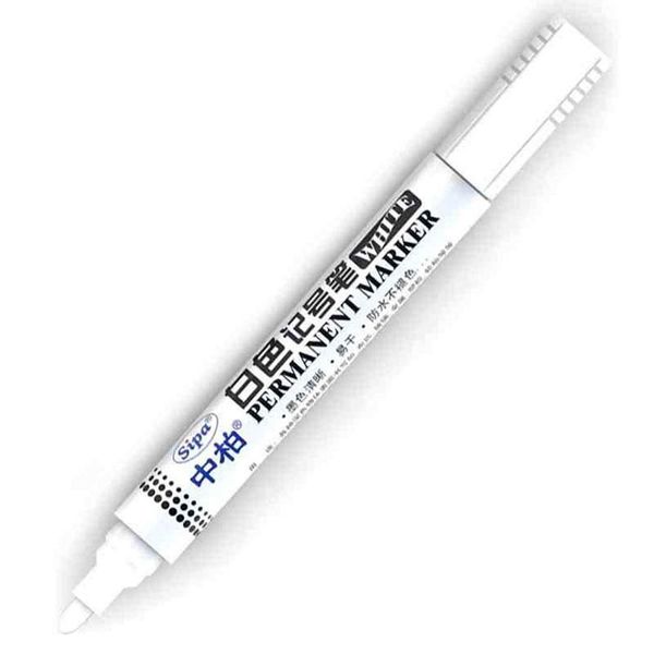 

10 pcs white tyre paint marker pens set, universal waterproof permanent pen fit for car motorcycle tire tread rubber metal
