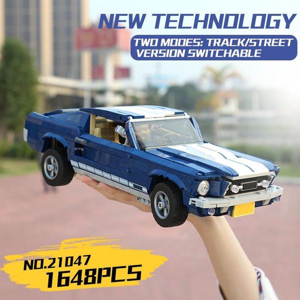 

forded mustanged 21047 creator expert technic compatible legoing 10265 set building blocks car bricks toys birthday gifts