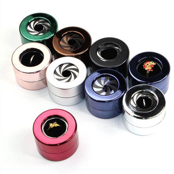 

surprise swirl luxury wedding ring box bridal propose ring box personalized valentines engagement revolving open container