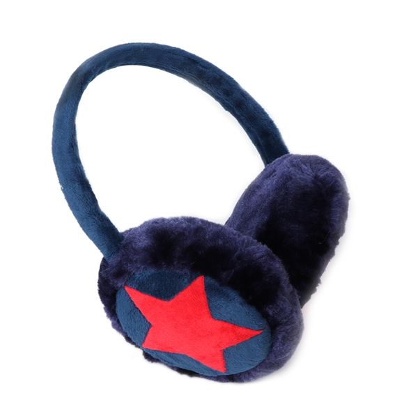 

kids earmuff ears pad warm winter plush girl earflap earbuds snowy windy warmer 95ab, Blue;gray