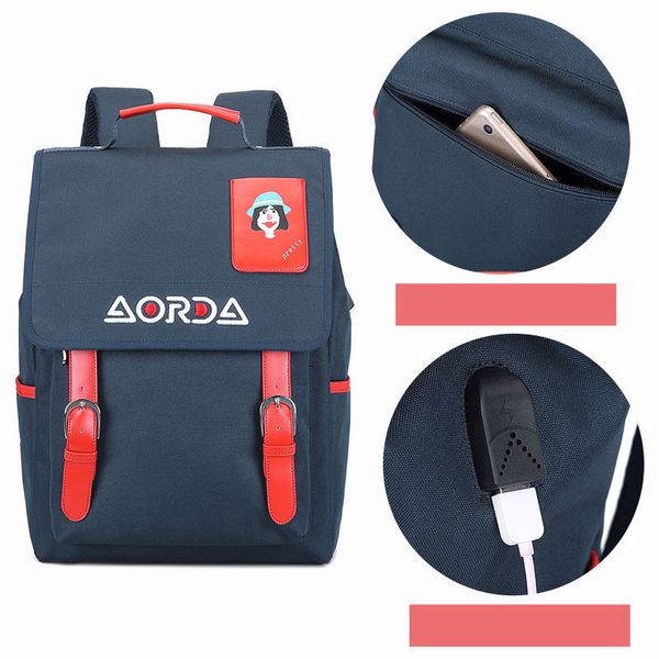 

boy girl backpack school bag for teenage girls new waterproof nylon a bag travel soulder bags female preppy style knapsack fashion