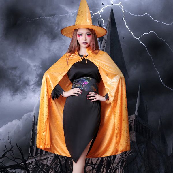 

2019 ведьма хэллоуин костюмы для женщин ведьма плащ хэллоуин косплей ролевые спектакли хэллоуин фестиваль костюм bl2703, Black;red