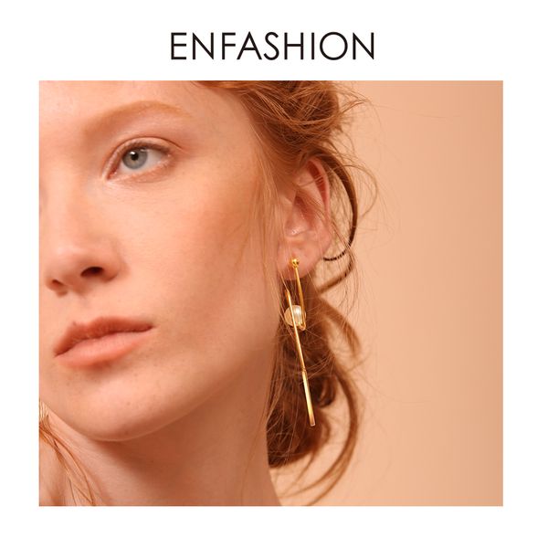 

enfashion star trails earrings stainless steel gold color dangle earrings for women long earings jewelry wholesale 181069, Silver