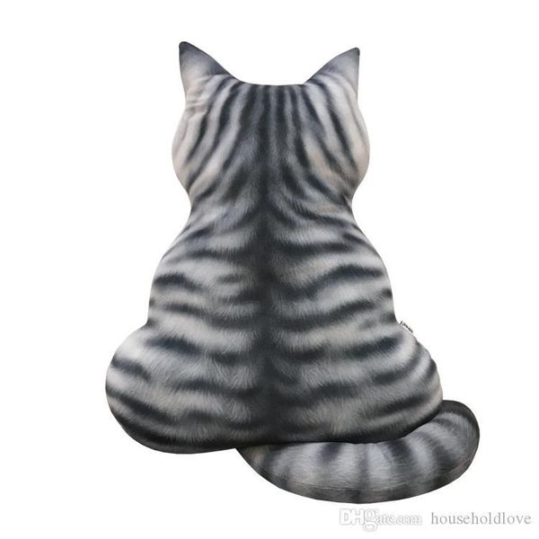 

designer pillow creativity 51 cm lovely back cat children pillow doll plush toy coffee shop parlor cushion soft cushion decorative pillow