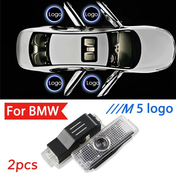 

2pcs led /// m5 laser projector light for e60 e61 m performance x drive car door light ghost shadow lamp accessories