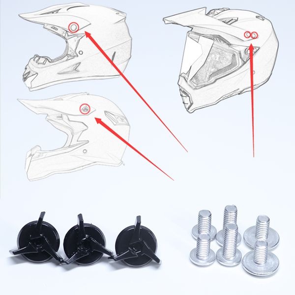 

off-road helmet special screw for sun visor fixing