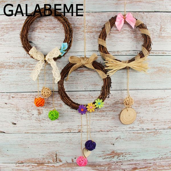

15cm natural rattan circle stem branch garland ring christmas pgraphy props rustic wedding decoration favor