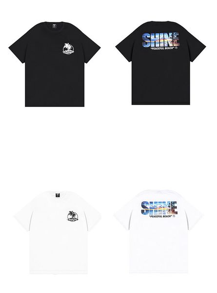

mens womens designer t shirts new brand fashion printing streetwear sports leisure hip pop short sleeve t shirts couple tees, White;black