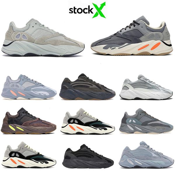 

топ мода kanye west магнит 700v2 инерция кроссовки волна бегун ванта статический бирюзовый синий лиловый мужчины женщины больница синий спор