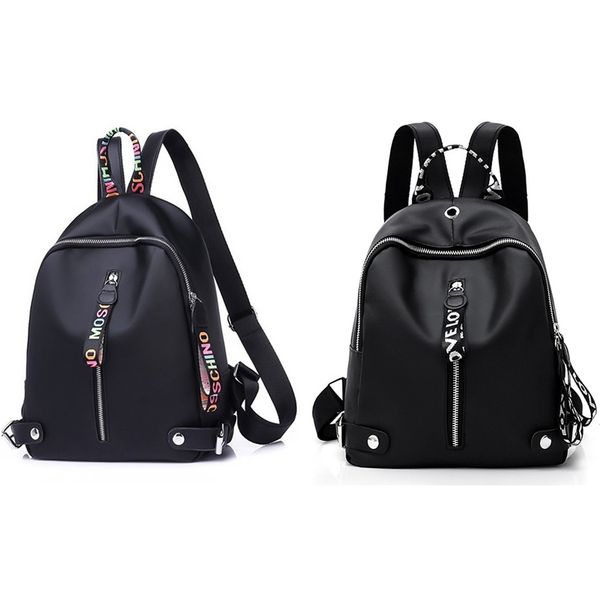 

1 pc womens backpack oxford cloth waterproof double shoulder bag girl large capacity ribbon bag summer vacation travel rucksack