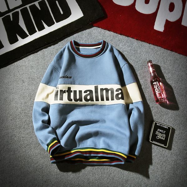 

new spring long sleeve sweatshirt men autumn fleece big size hoodies, Black