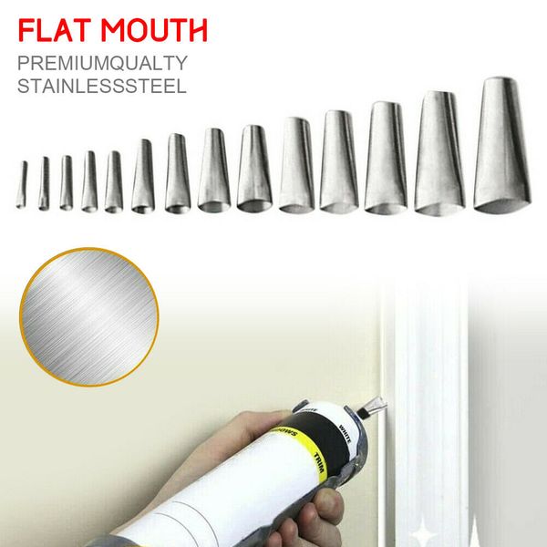 

14pc stainless steel caulking finisher nozzle kit