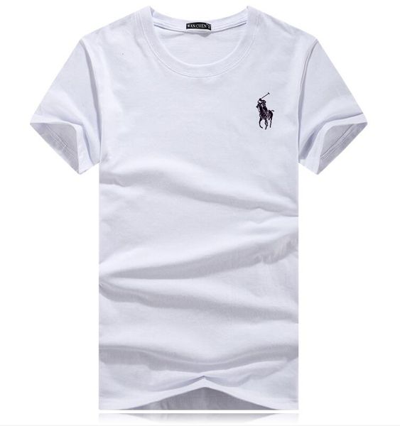 

2018 весна новый мужской polo медведь футболка повседневная мужская o-образный вырез мода топы футболки с коротким рукавом, White