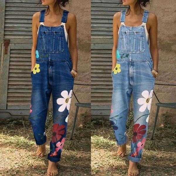 

women's pants fashion denim bib pants long rompers bib jumpsuits sweatpants casual ladies for women new style, Black;white