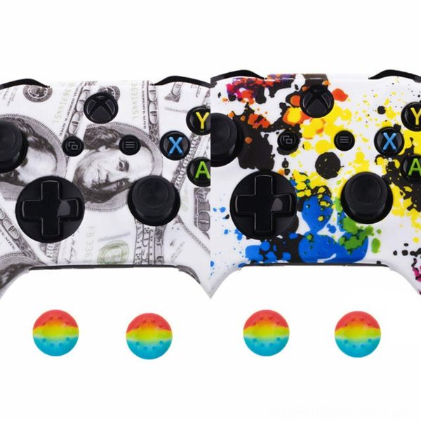 

mffb1 soft housing faceplate cover front touch shell case repair part for xbox one s xbox controller x game one (model 1708